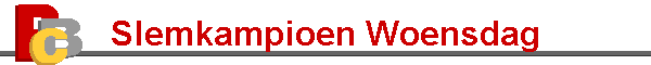Slemkampioen Woensdag